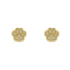 Pendientes Huella Perro Oro 18K