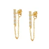 Pendientes Kira Chain Plata Dorada