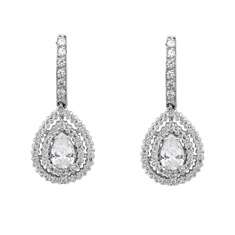 Pendientes Letha Oro Blanco 18K