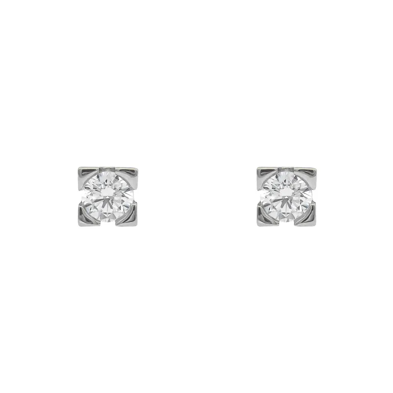 Pendientes Mara Diamantes 0,20ct E-VS IGI Oro Blanco 18K