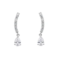 Pendientes Margot Oro Blanco 18K