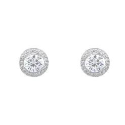 Pendientes Melissa 8mm Oro Blanco 18K