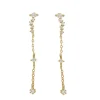Pendientes Mina Chain Plata Dorada
