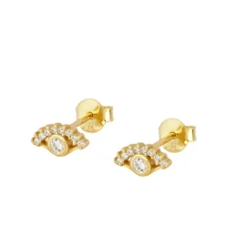 Pendientes Mini Horus Plata Dorada