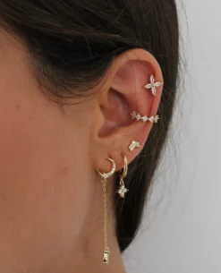 Pendientes Mini Taylor Plata Dorada