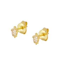 Pendientes Mini Tortuga Plata Dorada