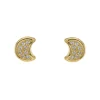 Pendientes Moon Oro 18K
