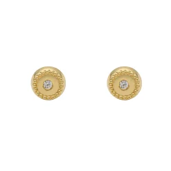 Pendientes Round Oro 18K