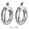 Pendientes Spesso 27mm Plata