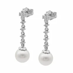 Pendientes Valeria Diamantes Oro Blanco 18K
