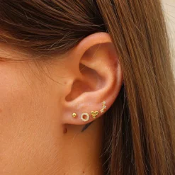 Piercing Bola Plata Dorada