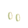 Piercing Lenis Green Plata Dorada