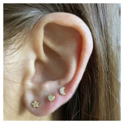 Piercing Lunita Plata