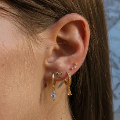 Piercing Mariposa Plata Dorada
