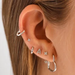 Piercing Mini Lena 8mm Plata Dorada