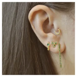 Piercing Mini Pompeya Plata Dorada
