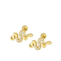 Piercing Snake Plata Dorada