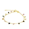 Pulsera Acra Turmalinas Plata Dorada