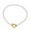 Pulsera Anisa Perla Plata Dorada