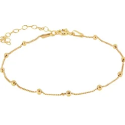 Pulsera Bolas Plata Dorada