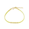 Pulsera Bolly Amarillo Plata Dorada