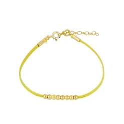 Pulsera Bolly Amarillo Plata Dorada