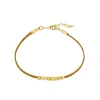 Pulsera Bolly Marrón Plata Dorada