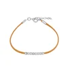Pulsera Bolly Naranja Plata