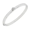 Pulsera Caña Rosella Diamante 0,30ct H-VS Oro Blanco 18K