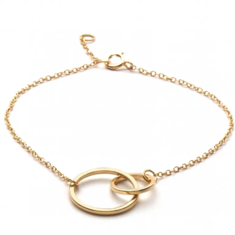 Pulsera Circles Plata Dorada