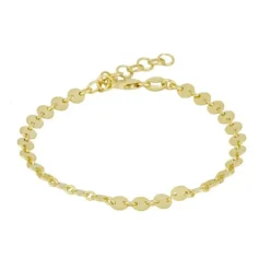 Pulsera Coins Plata Dorada