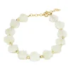 Pulsera Concha Nácar Plata Dorada