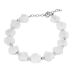 Pulsera Concha Nácar Plata