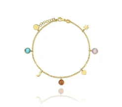 Pulsera Deluxe Plata Dorada