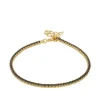 Pulsera Dune Black Plata Dorada