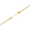 Pulsera Esclava Barbada Oro 18K (Placa 26×5,5mm)