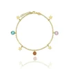 Pulsera Estrellada Plata Dorada