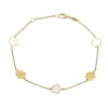 Pulsera Flores Nácar Oro 18K