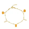 Pulsera Frais Plata Dorada