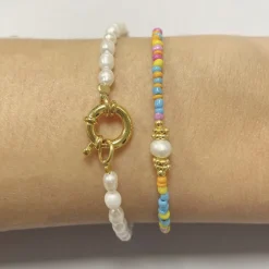 Pulsera Henia Perla Plata