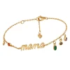 Pulsera Mama Colores Plata Dorada