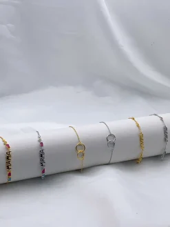 Pulsera Mama Colores Plata Dorada