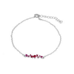 Pulsera Marie Fucsia Plata