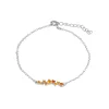 Pulsera Marie Naranja Plata