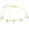 Pulsera Medallitas Plata Dorada