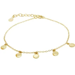 Pulsera Medallitas Plata Dorada