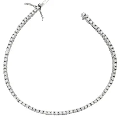 Pulsera Riviere Diamantes G-SI Oro Blanco 18K