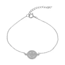 Pulsera Smiley Plata