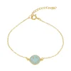 Pulsera Smiley Turquesa Plata Dorada