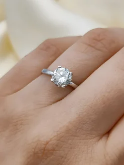 Solitario Brisa Diamante 1,24ct Oro Blanco 18K